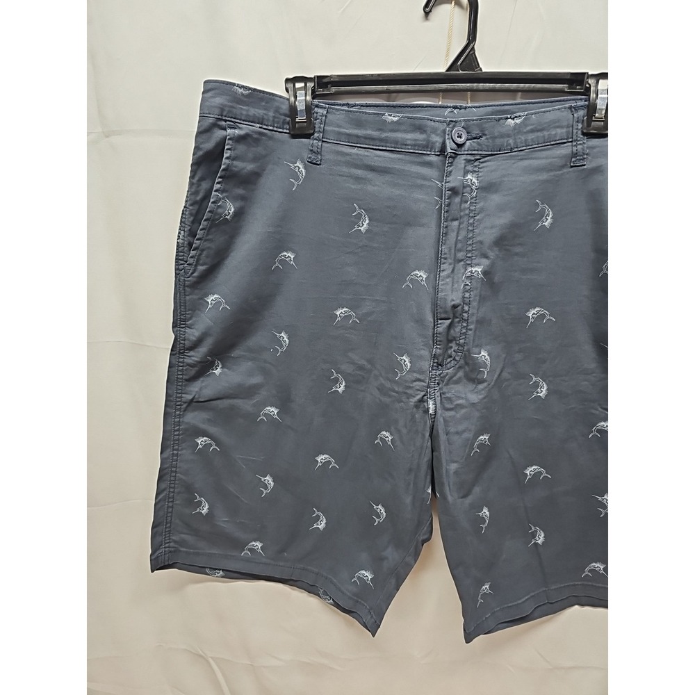 Wrangler Mens Gray Sailfish Casual Cotton Stretch Pockets Chino Short Size 42 - Picture 3 of 12